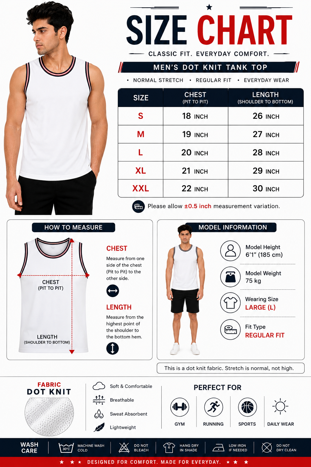 ADIMAC Men's Premium Tank Top | Breathable Sleeveless Sports Vest