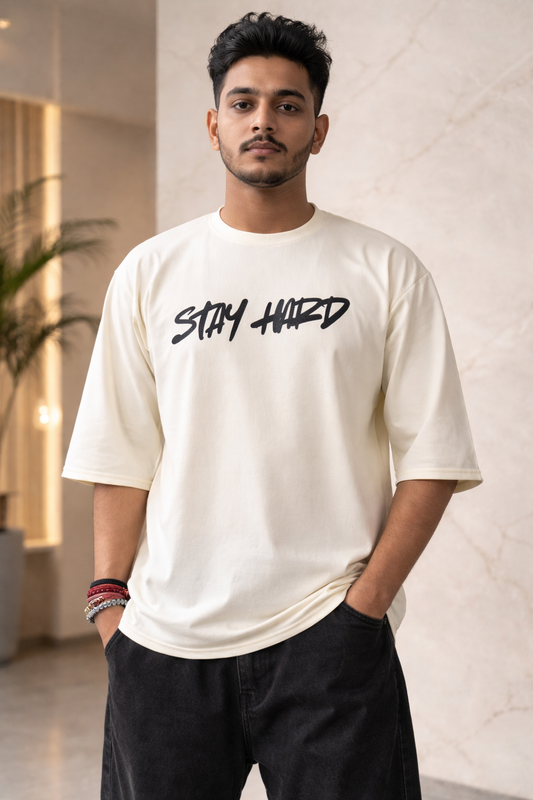 ADIMAC “STAY HARD” Oversized T-Shirt | Premium Streetwear