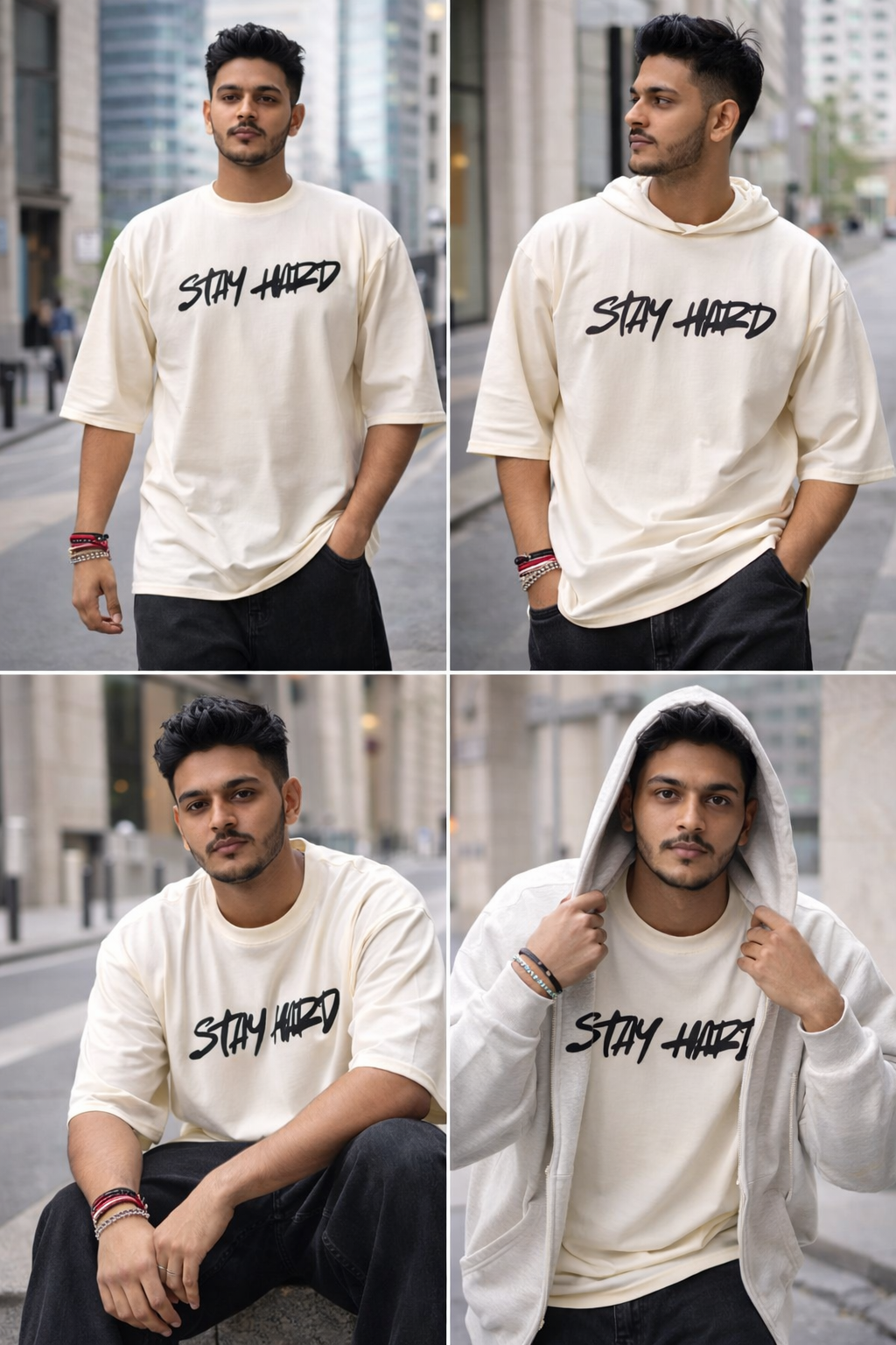 ADIMAC “STAY HARD” Oversized T-Shirt | Premium Streetwear